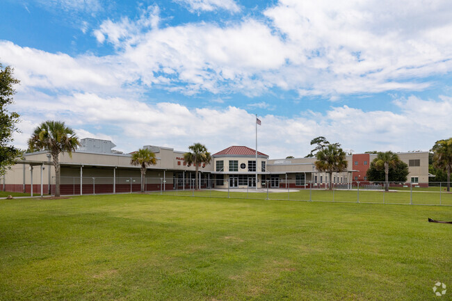 Front lawn at Pulaski Elementary in Savannah, GA.