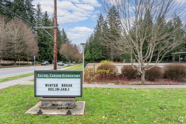 Rachel Carson Elementary School signage.