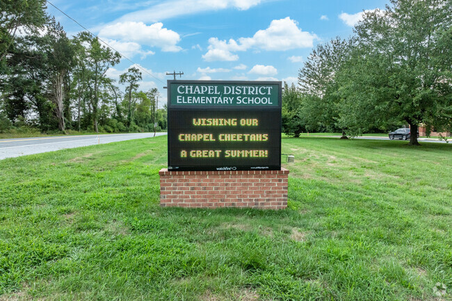 Chapel District Elementary School in Cordova has 335 students.