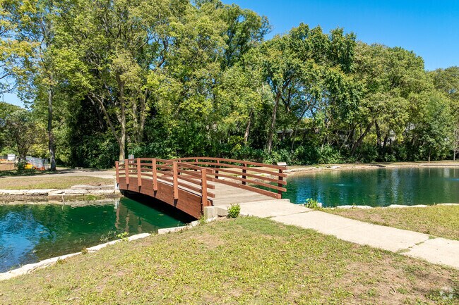Residents enjoy using the walking paths at Whetstone Park.