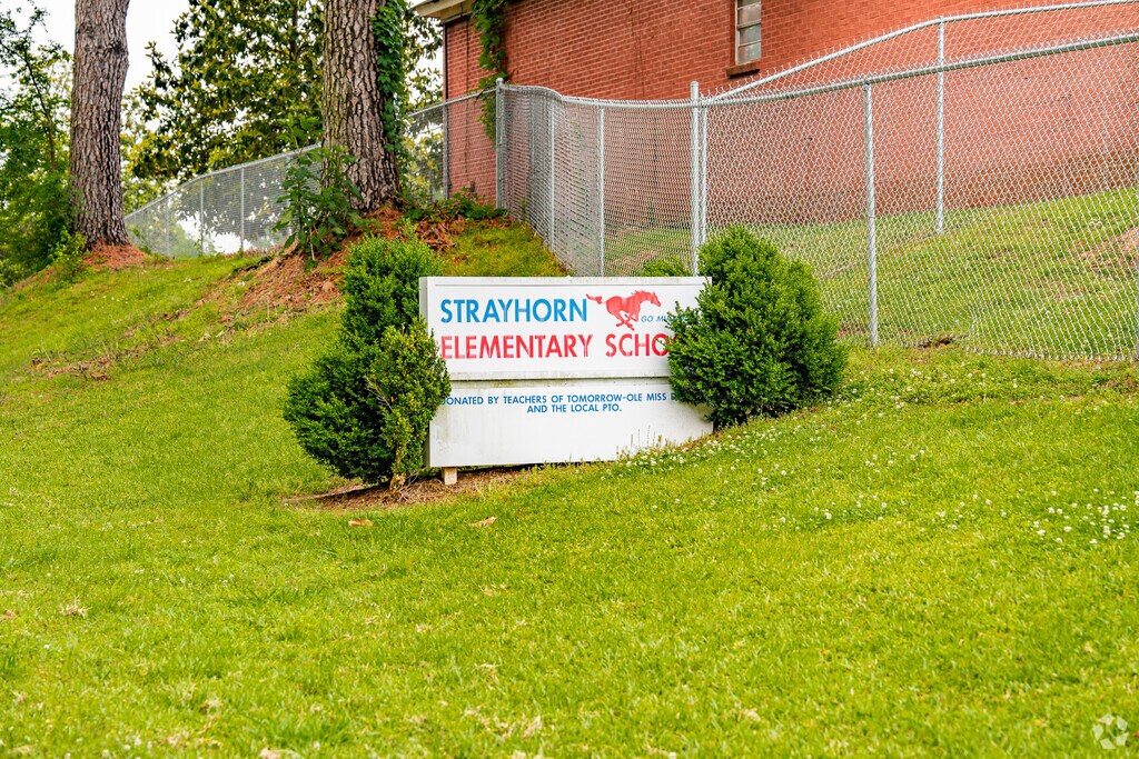 Strayhorn Elementary School's attendance zone covers much of western Tate County, Mississippi.
