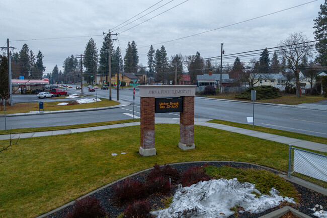Finch Elementary is located within a mostly residential neighborhood.