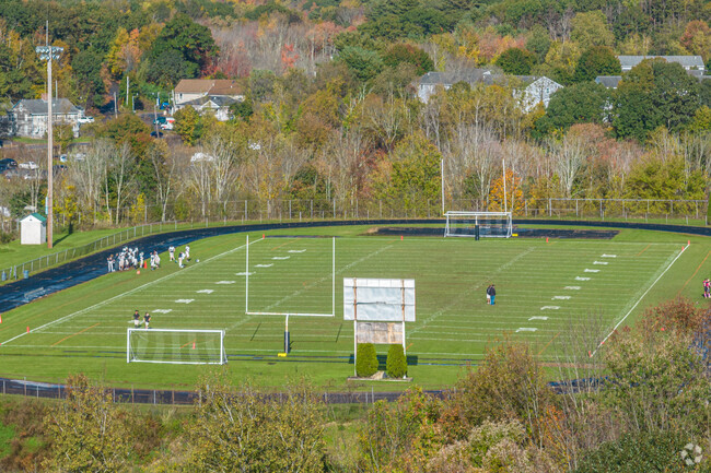 David Prouty High School in East Spencer has a football field and track.