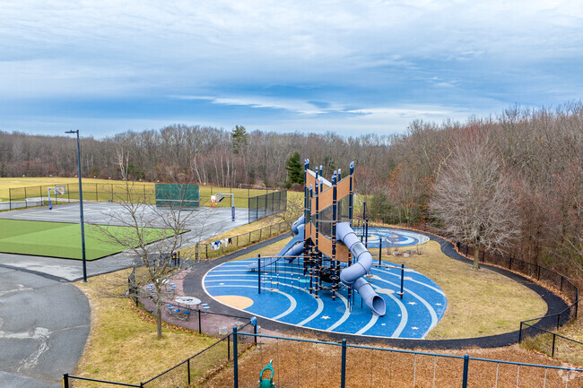 An additional playground and sports facilities at High Plain Elementary School in Andover, MA.