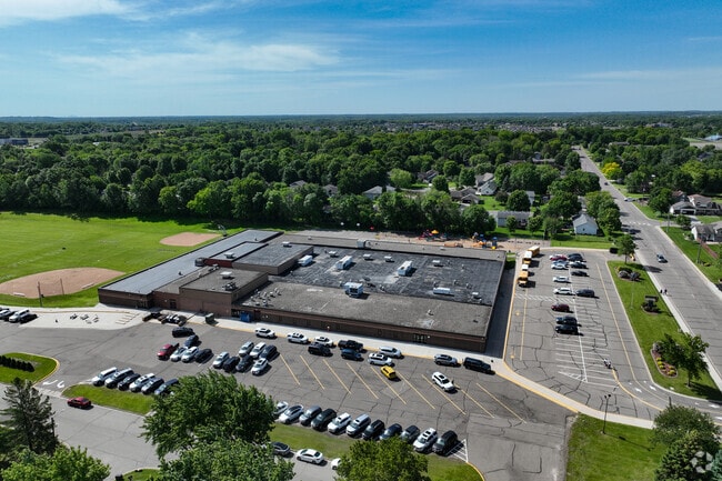 Albertville Primary School lies near downtown Albertville.