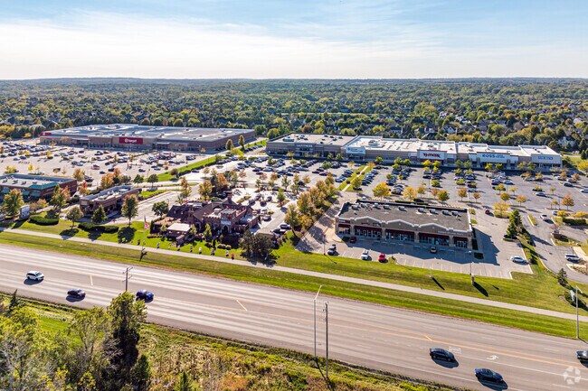 Randall Road is one of the main thoroughfares in the area, lined with shopping & restaurants.