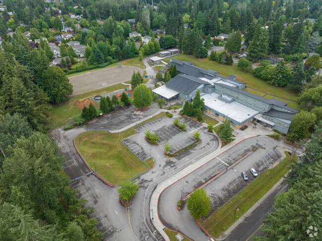 Aerial view of Henry David Thoreau Elementary School.