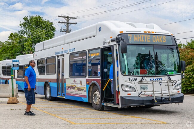 West Koke Mill residents can catch a bus that connects them to local amenities.