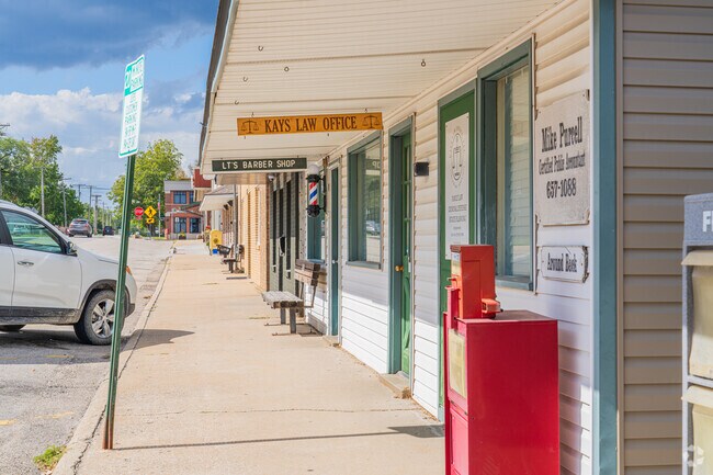 Local shops line E Broadway, creating a main street feel in Ashland.