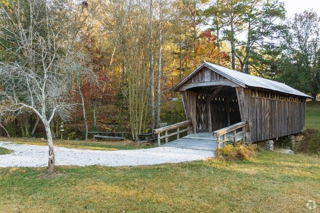 Shiloh Covered Bridge is a historical landmark of Bowdon highly favored by locals with a trail.