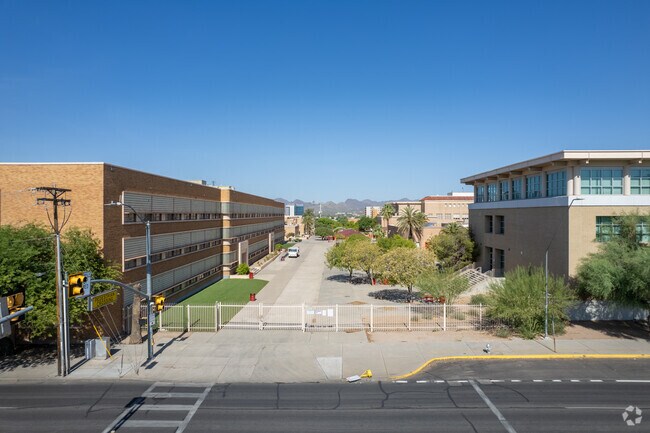 Tucson High Magnet School serves grades 9-12 in Tucson, Arizona.
