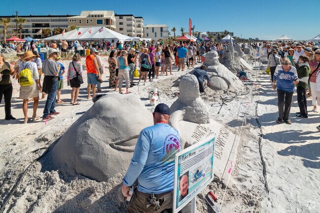 The American Sand Sculpting Championship draws a crowd of about 15,000 each year.