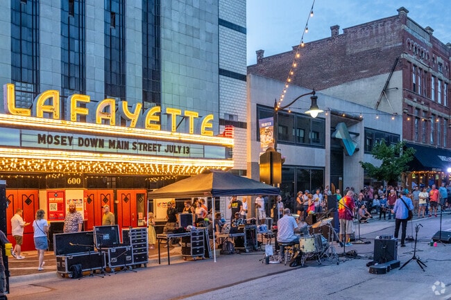 Nearby Downtown Lafayette hosts Mosey Down Main Street a summer local small business event.