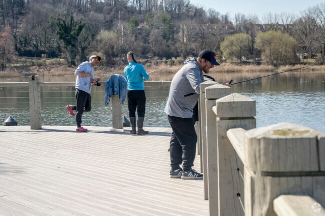 Snag a 20lb Striped Bass off the docks at Skillman Street Park in nearby Roslyn.
