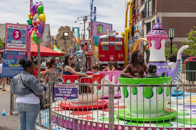 There's a wide variety of rides for the entire family at the Birmingham Village Fair.