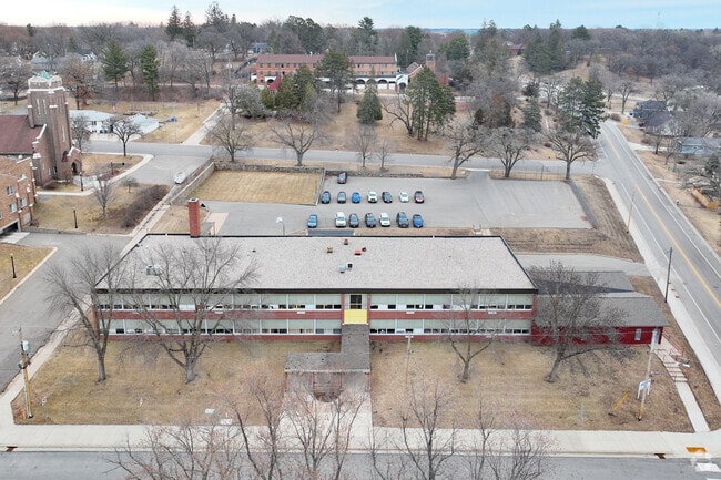The Sacred Heart School in Sauk Rapids is now the Benton-Stearns Education District.