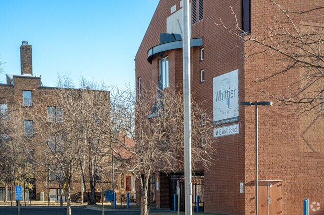 Whittier International has an enclosed parking garage.