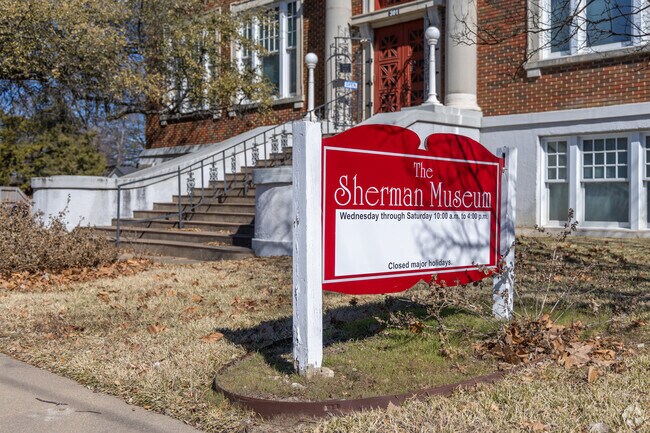 Visitors can enjoy various exhibits that showcase Sherman’s rich heritage and artifacts at the Sherman Museum.