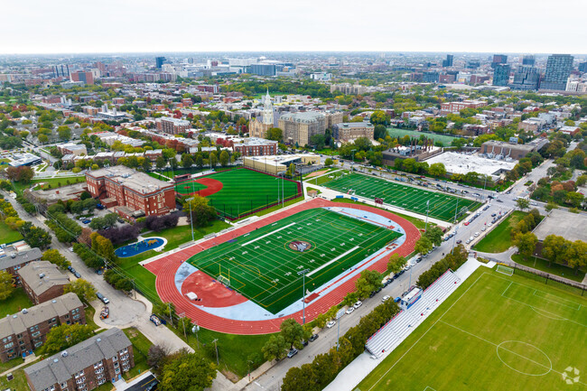 Saint Ignatius College Prep is designated on the U.S. National Register of Historic Places.