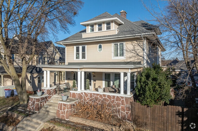 Three-story Four Square homes are common to the Madison Area.