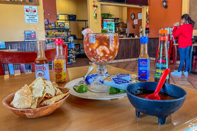 Plaza Restaurant in Mecca offers a great shrimp cocktail to satisfy your seafood craving.