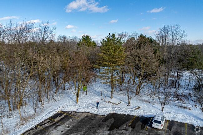 A trailhead at Grand Blanc Commons is accessible from Grand Blanc-McFarlen Library's lot.