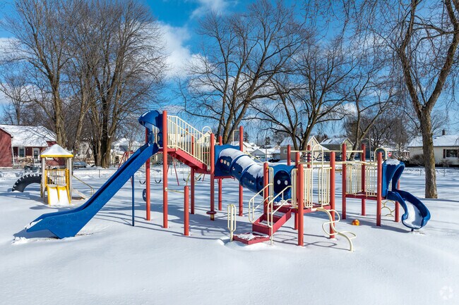 Kids will enjoy playing for hours outdoors on the playground at Lincoln Elementary School.