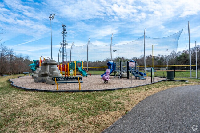 Jericho Park has a playground and baseball fields.