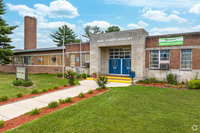 Park Heights Academy near Parklane serves about 344 students in Baltimore City Schools.