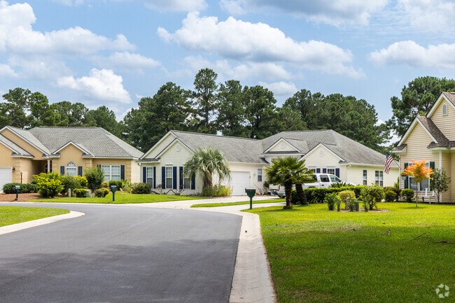 Many larger homes sit along the central lagoon in Eagle Pointe.