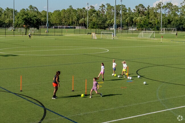 North Collier Regional Park has several full size soccer pitches that locals use to practice on.