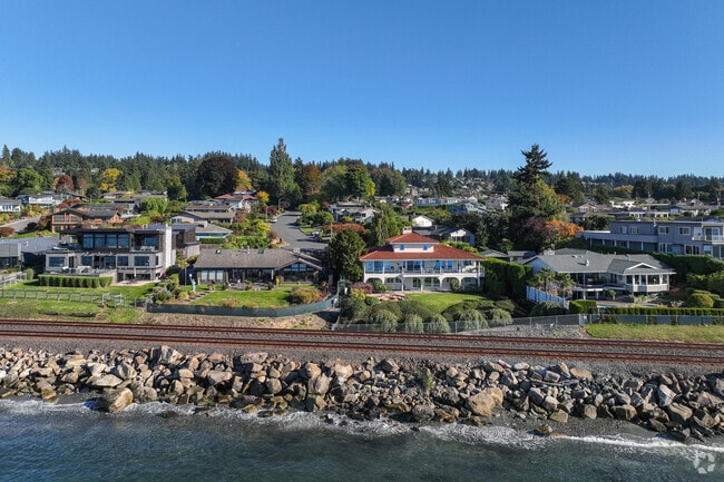 Edmonds Bowl features elegant waterfront estates overlooking Puget Sound.