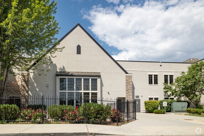 East courtyard at The Ambrose School.