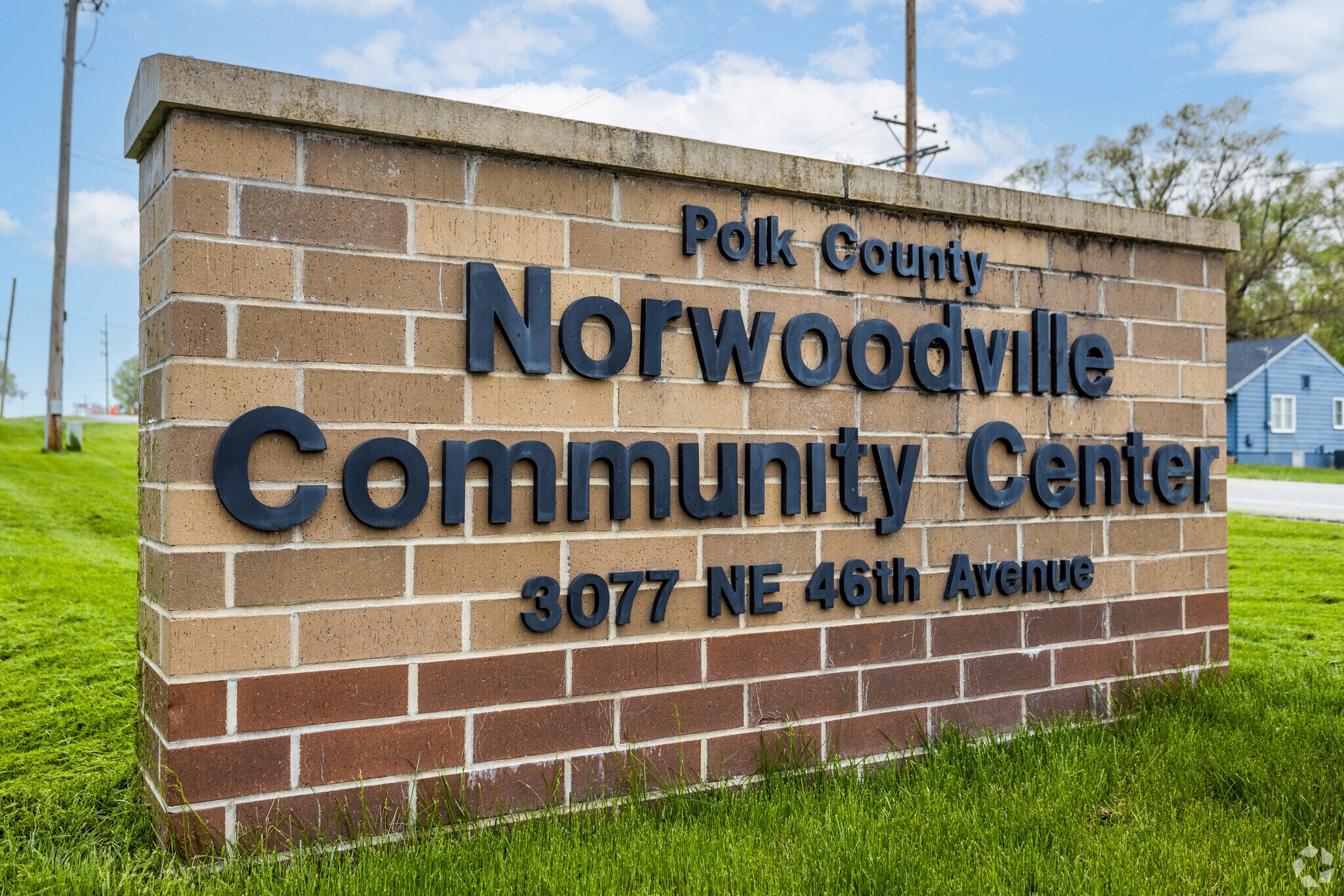 The Norwoodville Community Center is the heart of the small community.