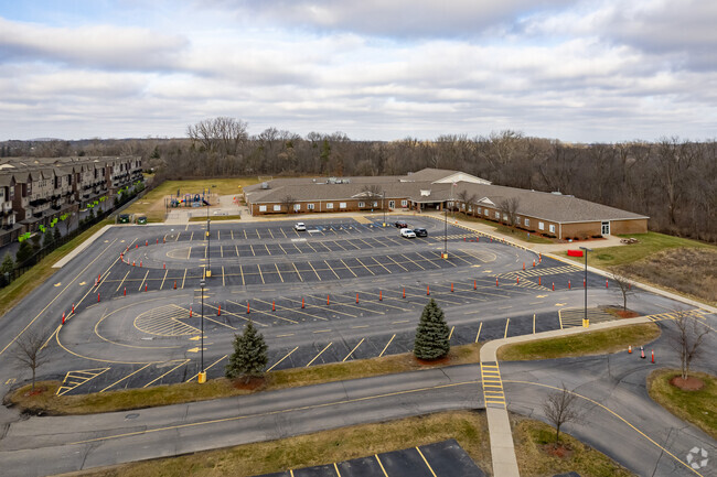 Canton Charter Academy main parking lot.