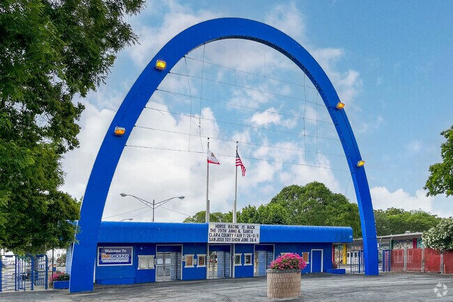 The Santa Clara County Fairgrounds are located in the Hillsdale neighborhood.