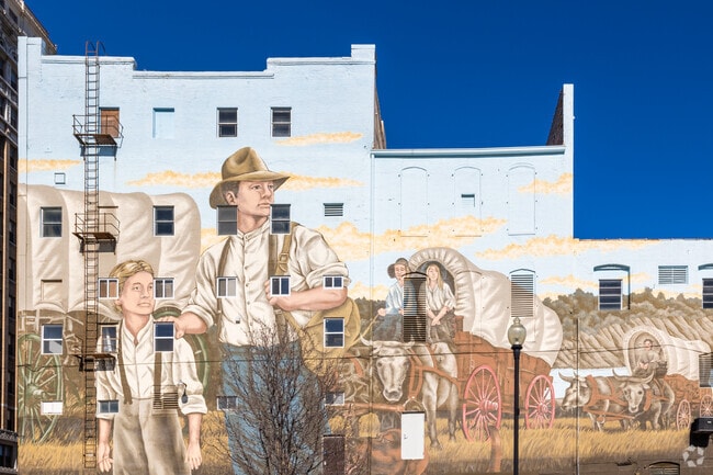 St Joseph's downtown is filled with art in all forms, like paintings on buildings and sculptures in the parks.