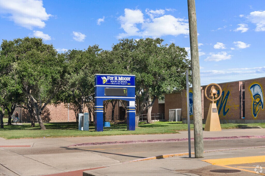 Foy H. Moody High School has an enrollment of approximately 3,000 students in South Side.