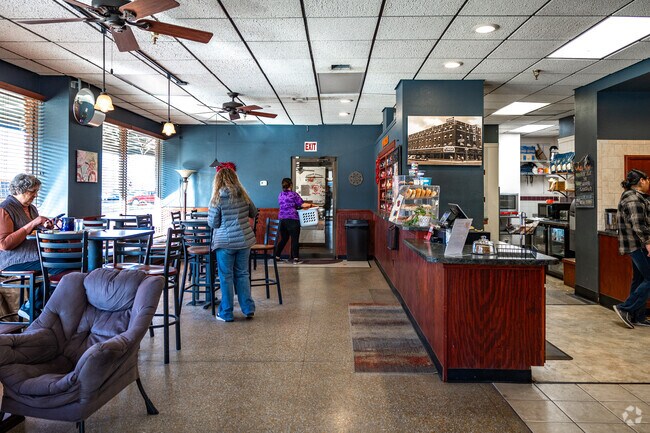 Grab some coffee from Patrick Dugan's Coffee House in Garden City.