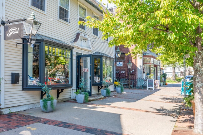 Charming storefront located in the heart of Guilford welcoming visitors inside.