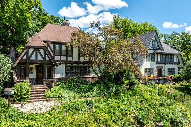 Tudor homes with surrounding gardens can be found scattered throughout Salisbury Oaks.