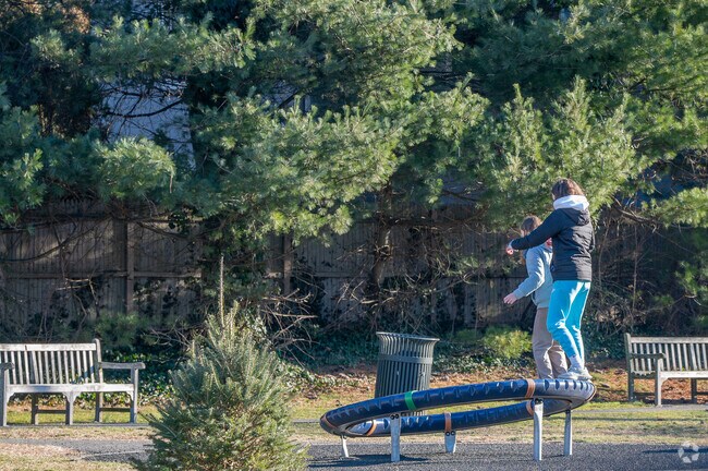 Families love the many outdoor play areas scattered throughout Pelham Manor.