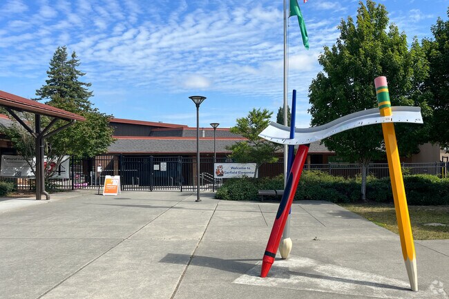 Garfield Elementary School provides an academically enriching environment in Riverside.