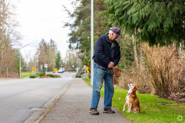 Residents of Snohomish Cascade enjoy walking through scenic neighborhood streets.