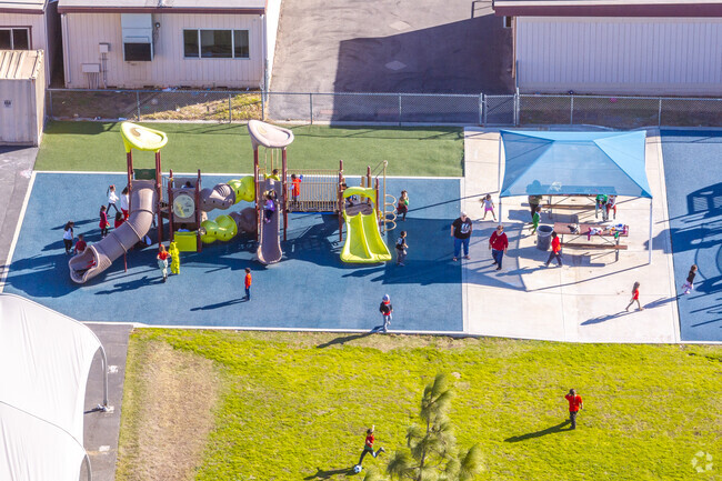 The playground at Date Elementary School is so enticing that your kids will not want to leave.