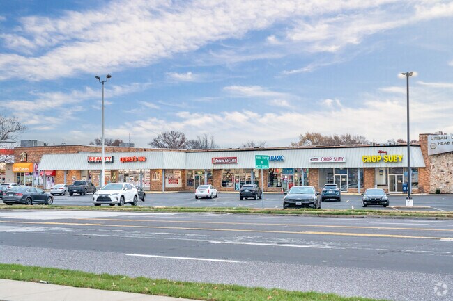 There is a strip mall with a variety of stores close to the Baden neighborhood.