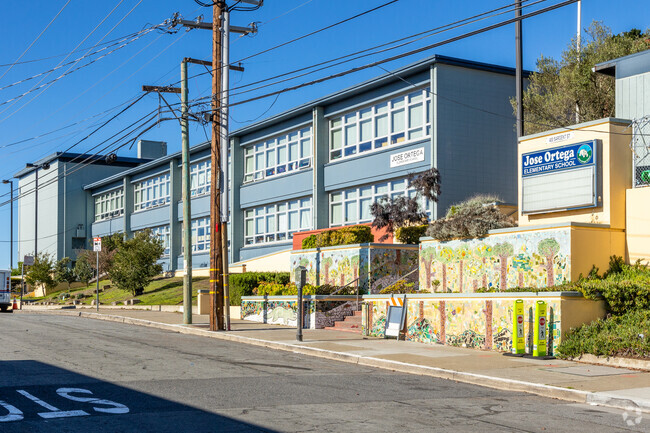 Ortega Elementary stretches for most of a block.