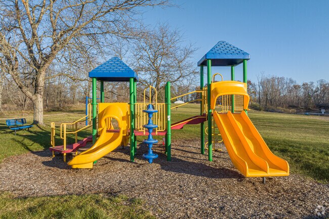 Two playgrounds are open to kids  at Fox Memorial Park in the Potterville neighborhood.