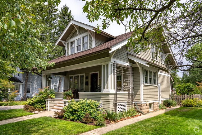 Craftsman-style homes are common in Addison Township’s established communities.