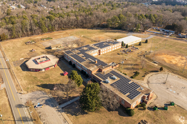 An aerial view of G.H. Reid Elementary School.